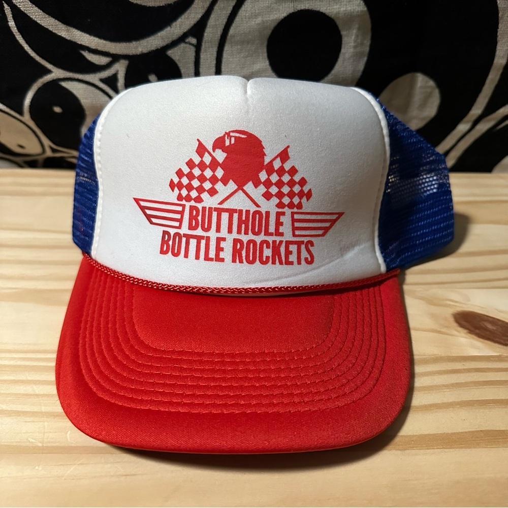 Funny Butthole Bottle Rockets USA Snap Back Hat
